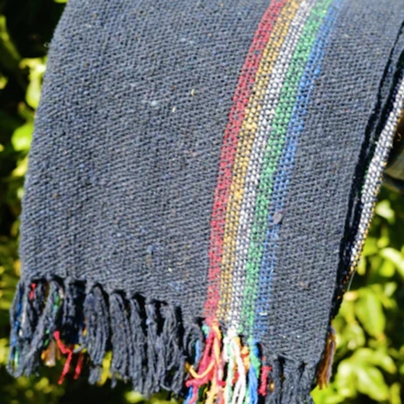 Rainbow Navy Blanket/Throw - Picture 2 of 4